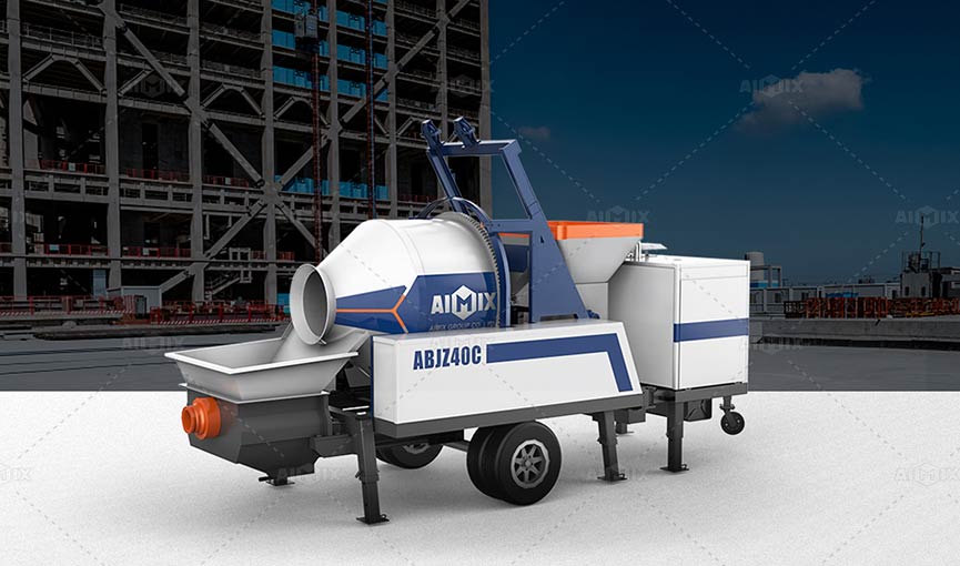 concrete mixing pump