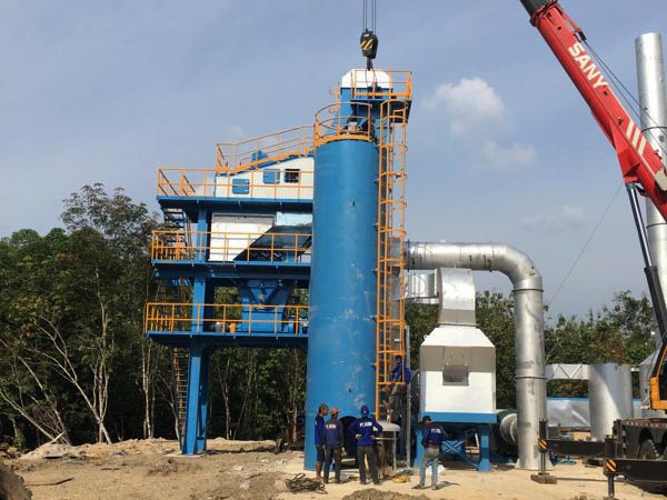 80t stationary asphalt batching plant