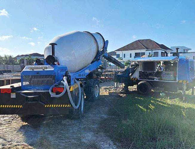 Self Loading Concrete Mixer