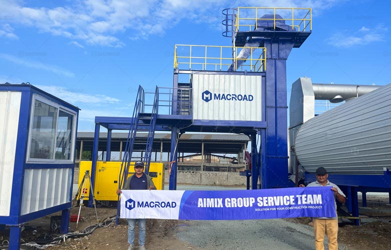 Mobile Continuous Asphalt Plant in Ecuador
