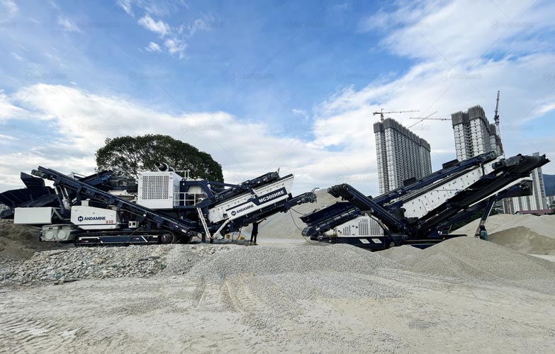 Mobile Aggregate Crushing Plant for Road Construction in Mountainous Area of ​​Malaysia