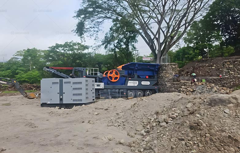 Mobile Aggregate Crushing Plant in Honduras