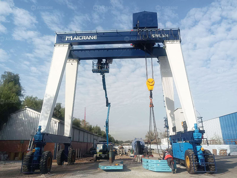 RTG rubber tyred gantry crane