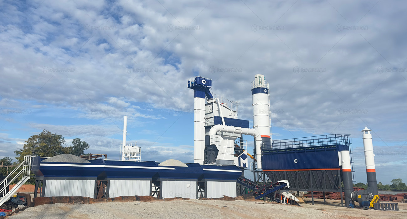 ALQ80 asphalt batching plant in Myanmar