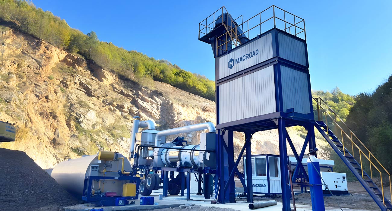 ALYT40 mobile drum mix plant in Bosnia